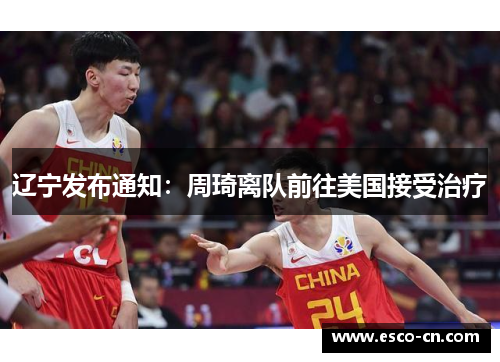 辽宁发布通知：周琦离队前往美国接受治疗