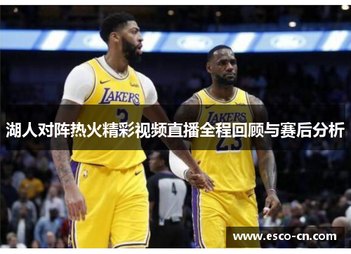 湖人对阵热火精彩视频直播全程回顾与赛后分析